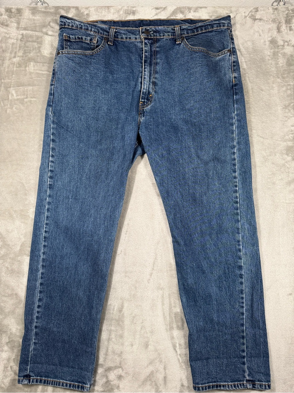 Levi’s Men’s 505 Blue Denim Jeans 40x30 Straight Leg Regular Fit Mid Rise
